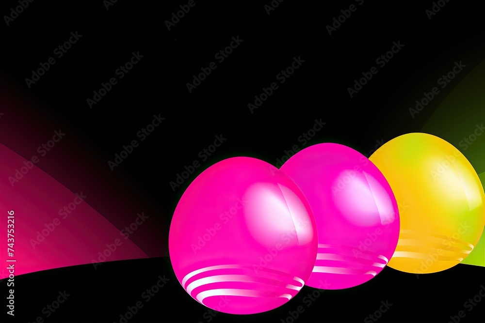 A group of colorful balloons sit gracefully on top of a velvety black surface, creating a whimsical and vibrant contrast