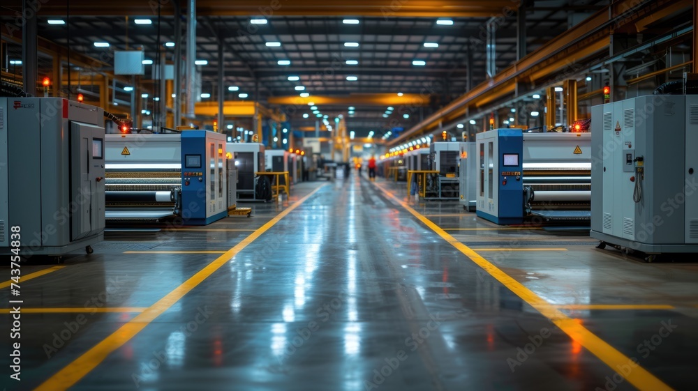 Modern production printing factory Modern production printing factory