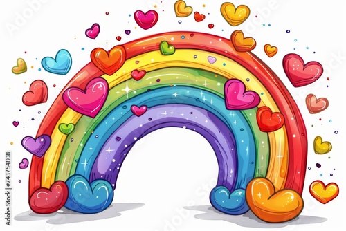 LGBTQ Pride she. Rainbow lgbtqia2p colorful lgbtq+ health diversity Flag. Gradient motley colored linen white LGBT rights parade festival lgbtt2iqqaa diverse gender illustration
