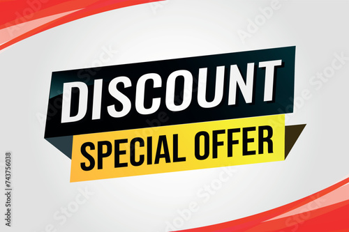 discount special offer poster banner graphic design icon logo sign symbol social media website coupon

