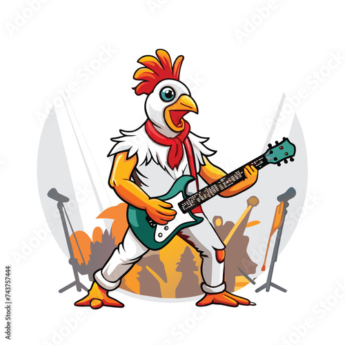 rock star chicken singing