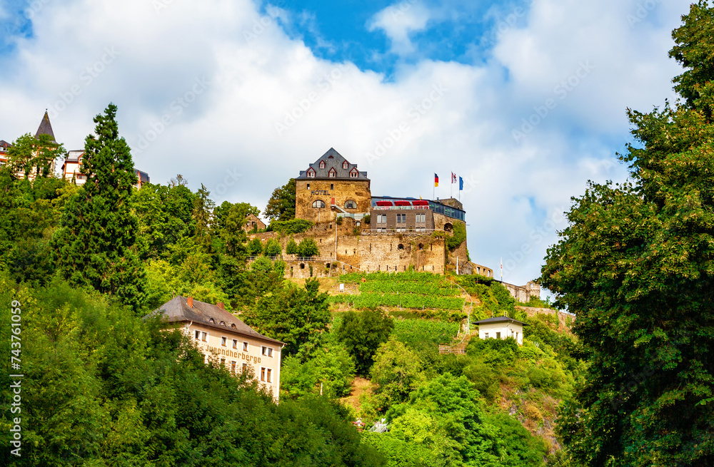 Castle Rheinfels, St. Goar, Rhineland-Palatinate, Germany, Europe.