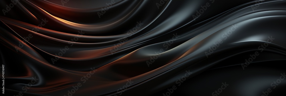 A dynamic abstract composition in black and red, featuring wavy lines creating a sense of movement and energy A dynamic abstract composition in black and red, featuring wavy lines creating a sense of movement and energy
