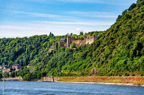 Castle Rheinfels  St. Goar  Rhine-Palatinate  Germany  Europe.