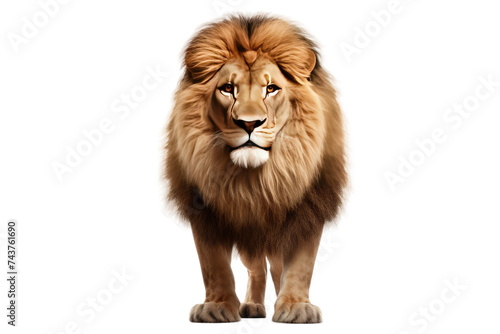 Majestic Lion Isolated on Transparent Background