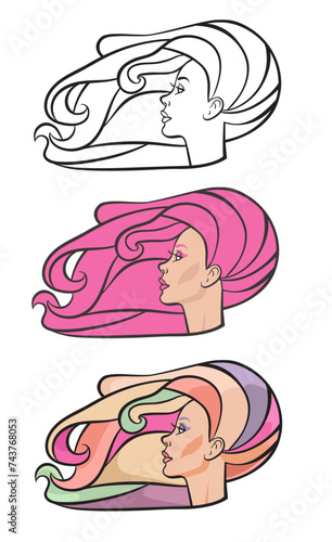 cabeza de mujer