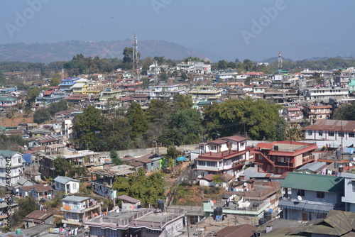 Tableau sur toile A beautiful Sunny Panoramic view of Shillong city