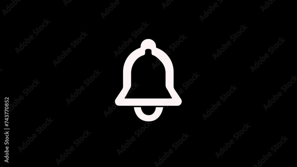 Notification bell animation. ringing bell notification button motion ...