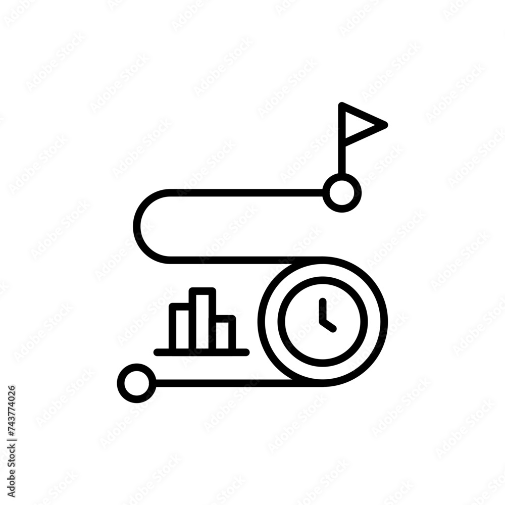 Business route outline icons, minimalist vector illustration ,simple transparent graphic element .Isolated on white background Business route outline icons, minimalist vector illustration ,simple transparent graphic element .Isolated on white background