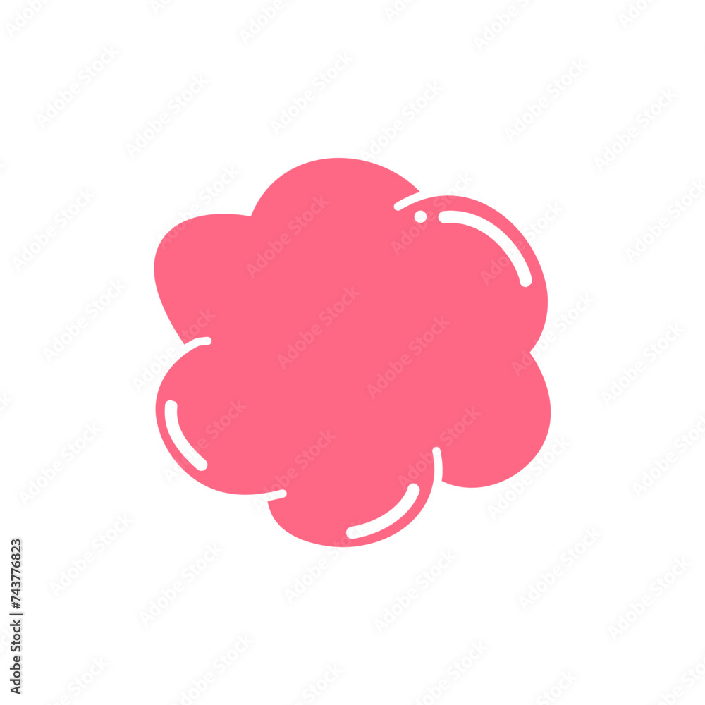 Hand drawn bubble shape illustration Hand drawn bubble shape illustration