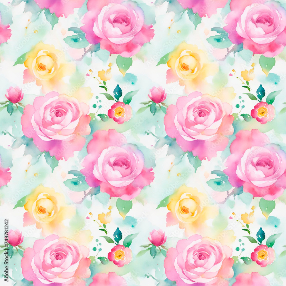 seamless pattern with roses seamless pattern with roses