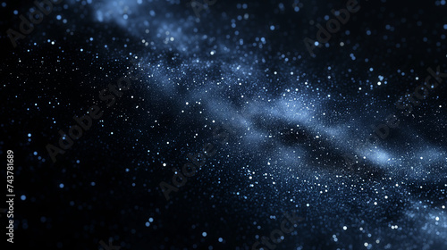 Starry night background in the dark sky 