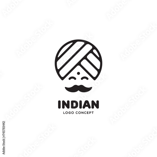 Indian man logo