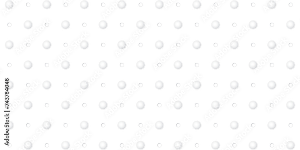 White background with 3D circle shape pattern paper cut style vector illustration.