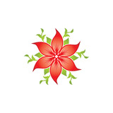flower design concept luxury logo