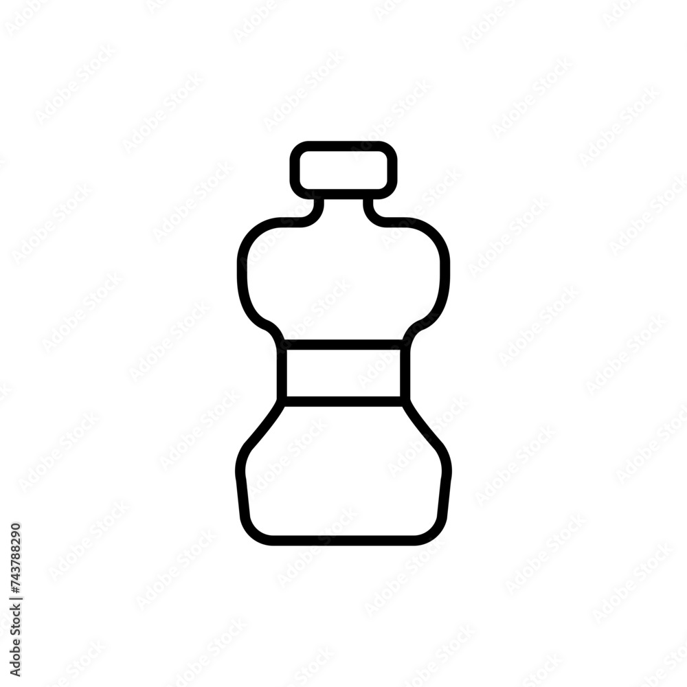 Detergent outline icons, minimalist vector illustration ,simple transparent graphic element .Isolated on white background