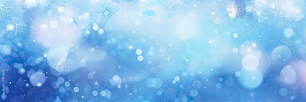 A serene blue backdrop covered in delicate snowflakes gently falling, creating a peaceful winter scene A serene blue backdrop covered in delicate snowflakes gently falling, creating a peaceful winter scene