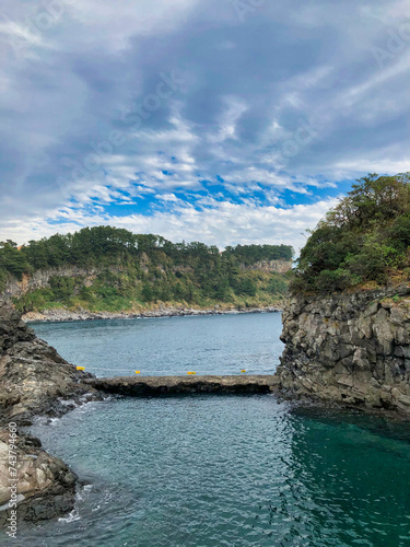 rocky island and views from the sea