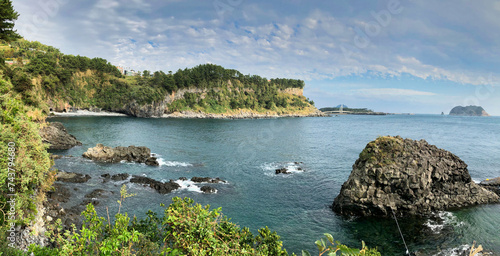 island paradise green nature and blue water