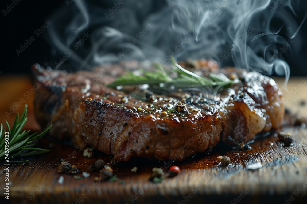 Juicy grilled steak with rosemary and smoked pepper
Juicy grilled steak with rosemary and smoked pepper