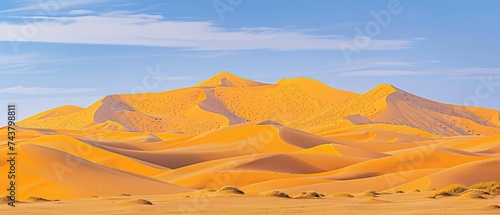 Sahara Desert, Morocco: dunes sculpted by wind, painted by the sun