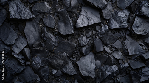 Black or dark rough stone texture background 