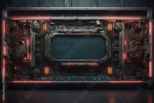 Cyberpunk Futuristic Backgrounds & Frames