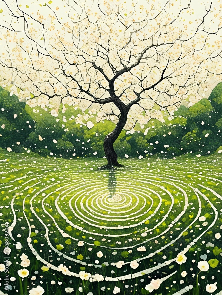 Illustrations of a huge tree on Arbor Day, illustrations of environmentally friendly and low-carbon natural environment scenes during the Jingzhe solar term Illustrations of a huge tree on Arbor Day, illustrations of environmentally friendly and low-carbon natural environment scenes during the Jingzhe solar term