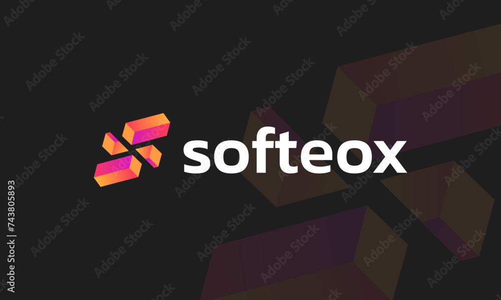 Modern 3d s technology app business logo design vector template Modern 3d s technology app business logo design vector template
