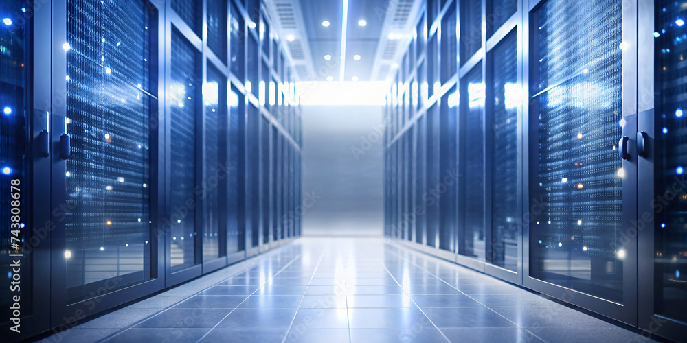 Fototapeta premium modern data center with perfect light