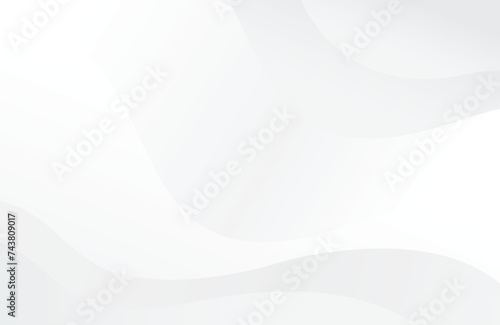 Abstract background with white smooth gradient wave/curve. Editable background with lot of text space