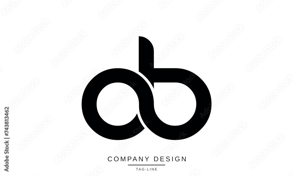 OB, BO Abstract Letters Logo Monogram Design OB, BO Abstract Letters Logo Monogram Design