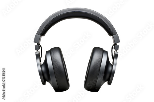 Stylish Noise-Cancelling Headphones Cutout on Transparent Background