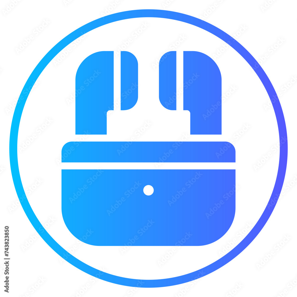 earbuds gradient icon earbuds gradient icon