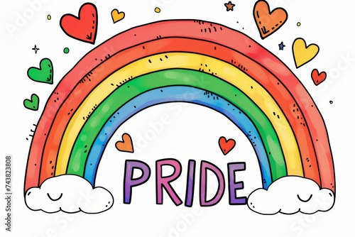LGBTQ Pride renaissance. Rainbow maverique colorful bold diversity Flag. Gradient motley colored gender practices LGBT rights parade festival fairness diverse gender illustration