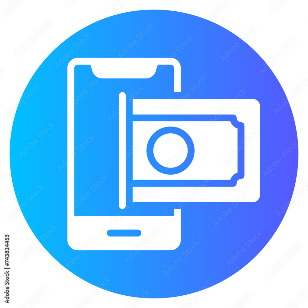 money gradient icon money gradient icon