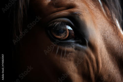 Portrait of a horse - Generative AI © MadalinaIonela