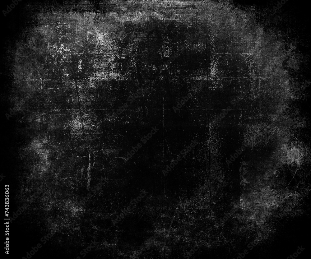 Dark grunge scratched background with frame, distressed scary texture Dark grunge scratched background with frame, distressed scary texture