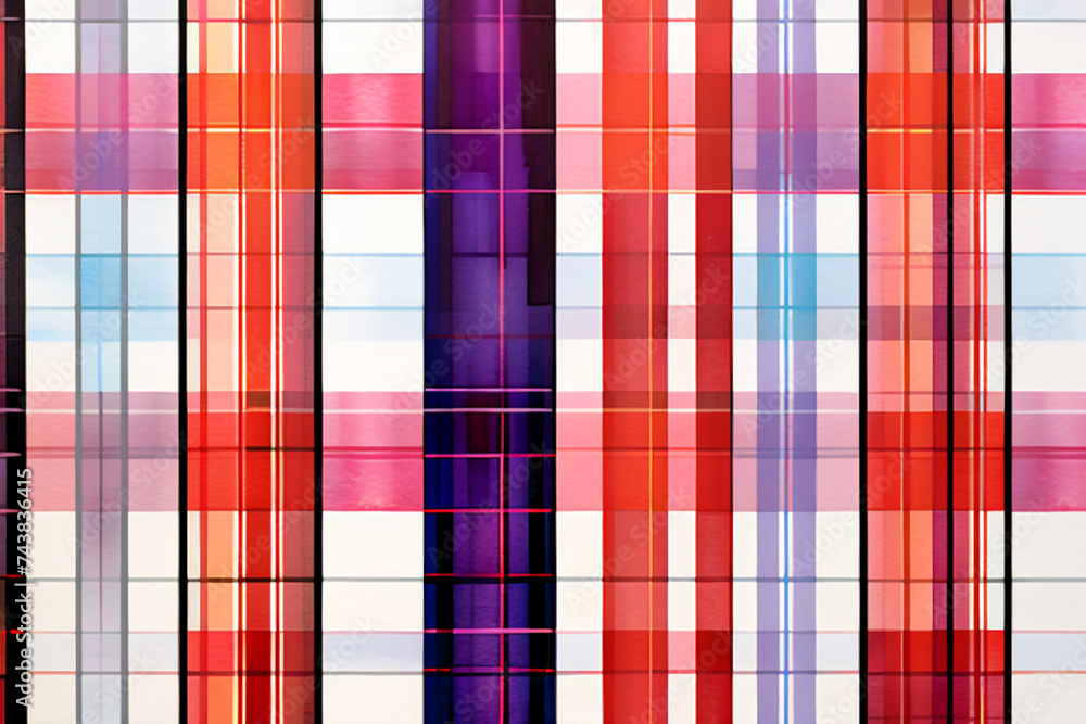 An abstract watercolor plaid paint. Generative AI (생성형 AI)