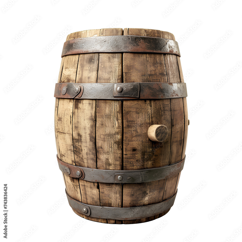 Obraz premium barrel isolated, transparent background white background no background