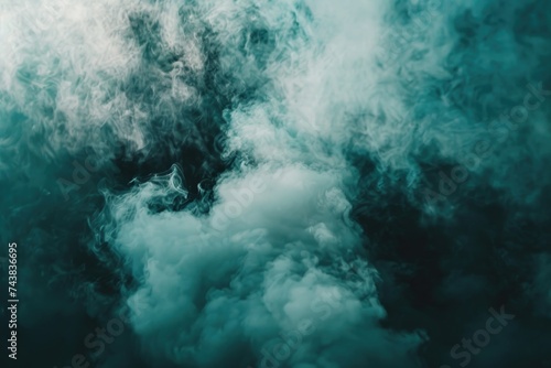 Real smoke explosion for spooky Halloween background.