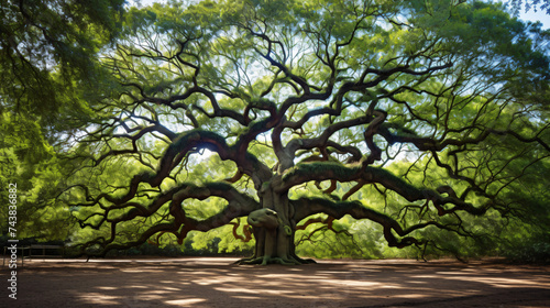 Angel Oak Tree in Johns Island, South Carolina.