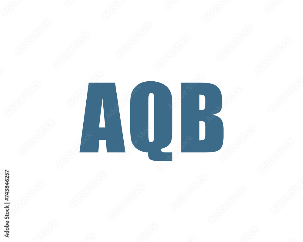 AQB Logo design vector template