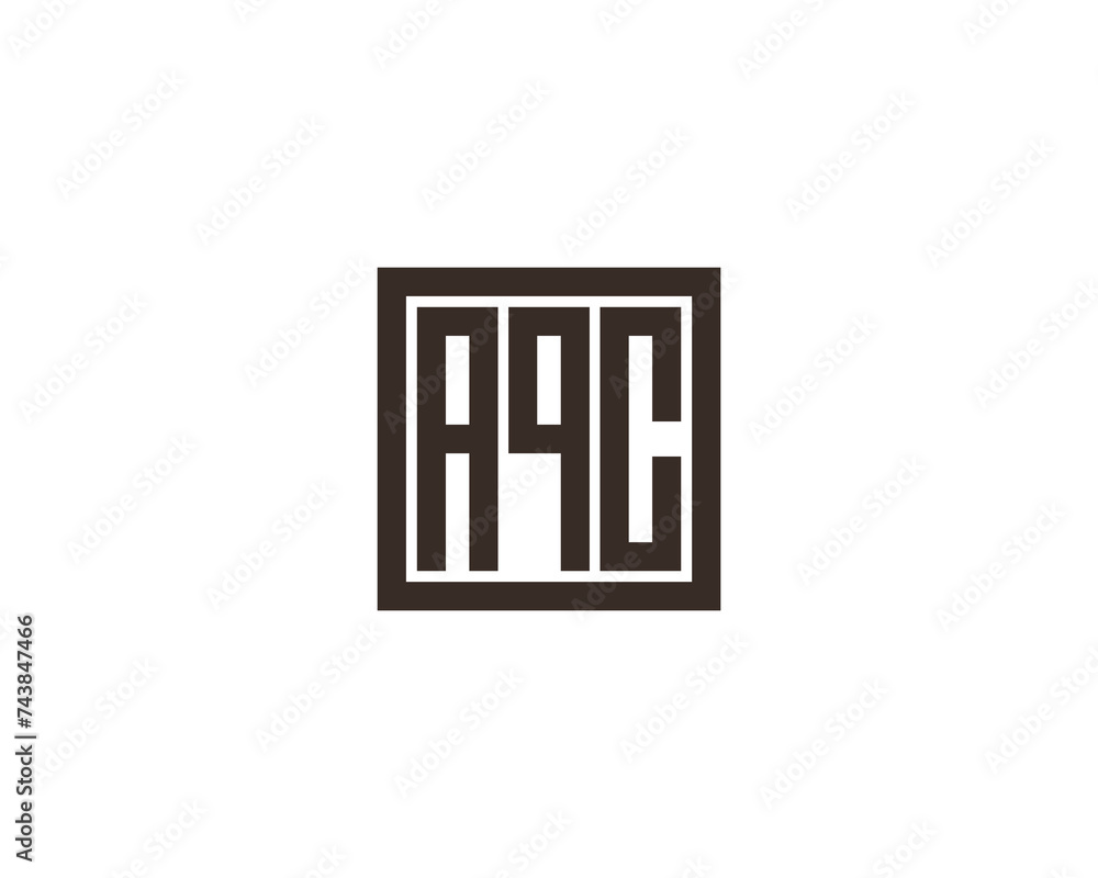 AQC logo design vector template AQC logo design vector template