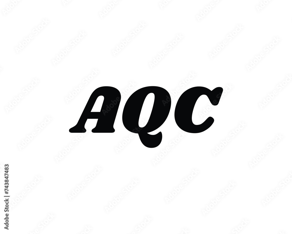 AQC logo design vector template AQC logo design vector template