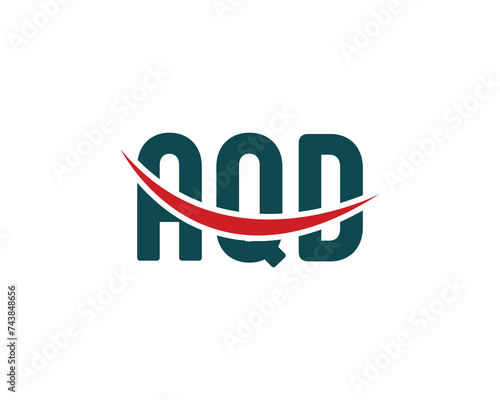 AQD logo design vector template