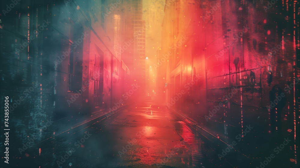 Blurred city lights with bokeh effect at rainy night, Grunge texture frame. Dusted Holographic Abstract Multicolored Vintage Retro Looking background with Light Leaks Prism Blurred city lights with bokeh effect at rainy night, Grunge texture frame. Dusted Holographic Abstract Multicolored Vintage Retro Looking background with Light Leaks Prism