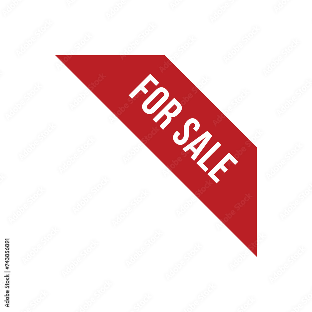 Red Corner For Sale Ribbon Vector Design Template Red Corner For Sale Ribbon Vector Design Template