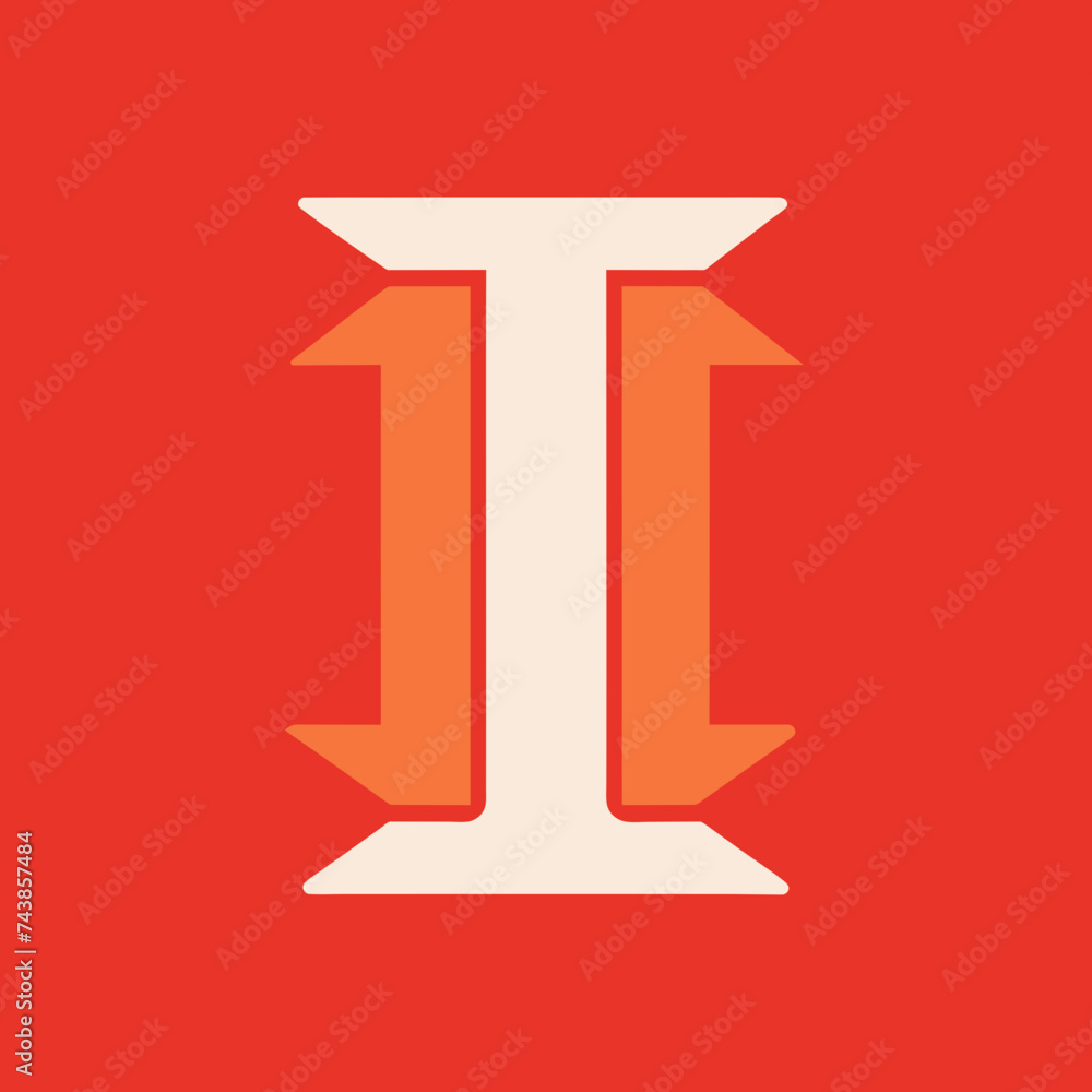 letter i logo letter i logo