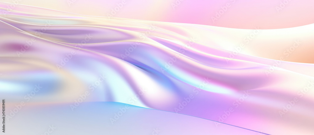 Gradient Foil holographic texture background with pure white color liquid soft light silk Gradient Foil holographic texture background with pure white color liquid soft light silk